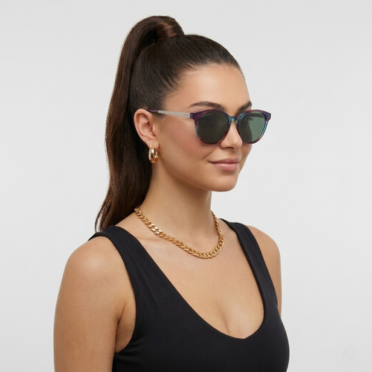 Elara Polarized // Peacock Blue