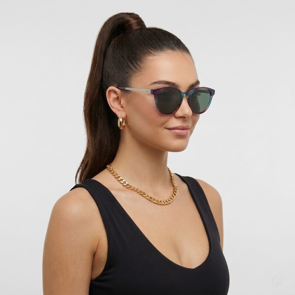 Elara Polarized // Peacock Blue